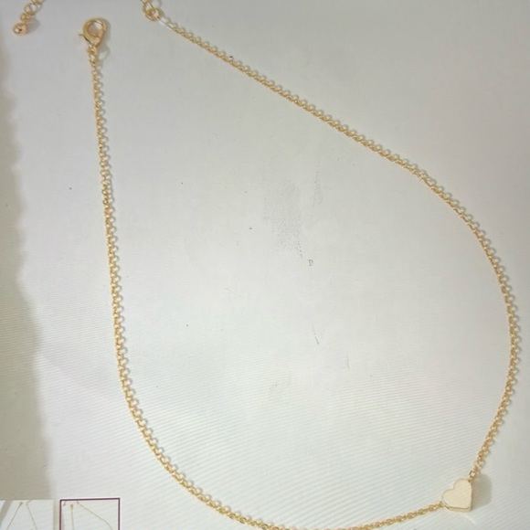🍒4/$20 Last one Dainty Gold Heart Necklace New! ❤️ - Picture 4 of 4